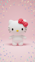 Hello Kitty Plush With Bow Charm