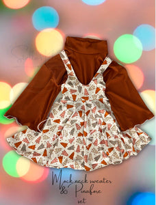 4t Christmas pinafore set (RTS)