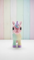Pastel Star Pin With Glitter Finish