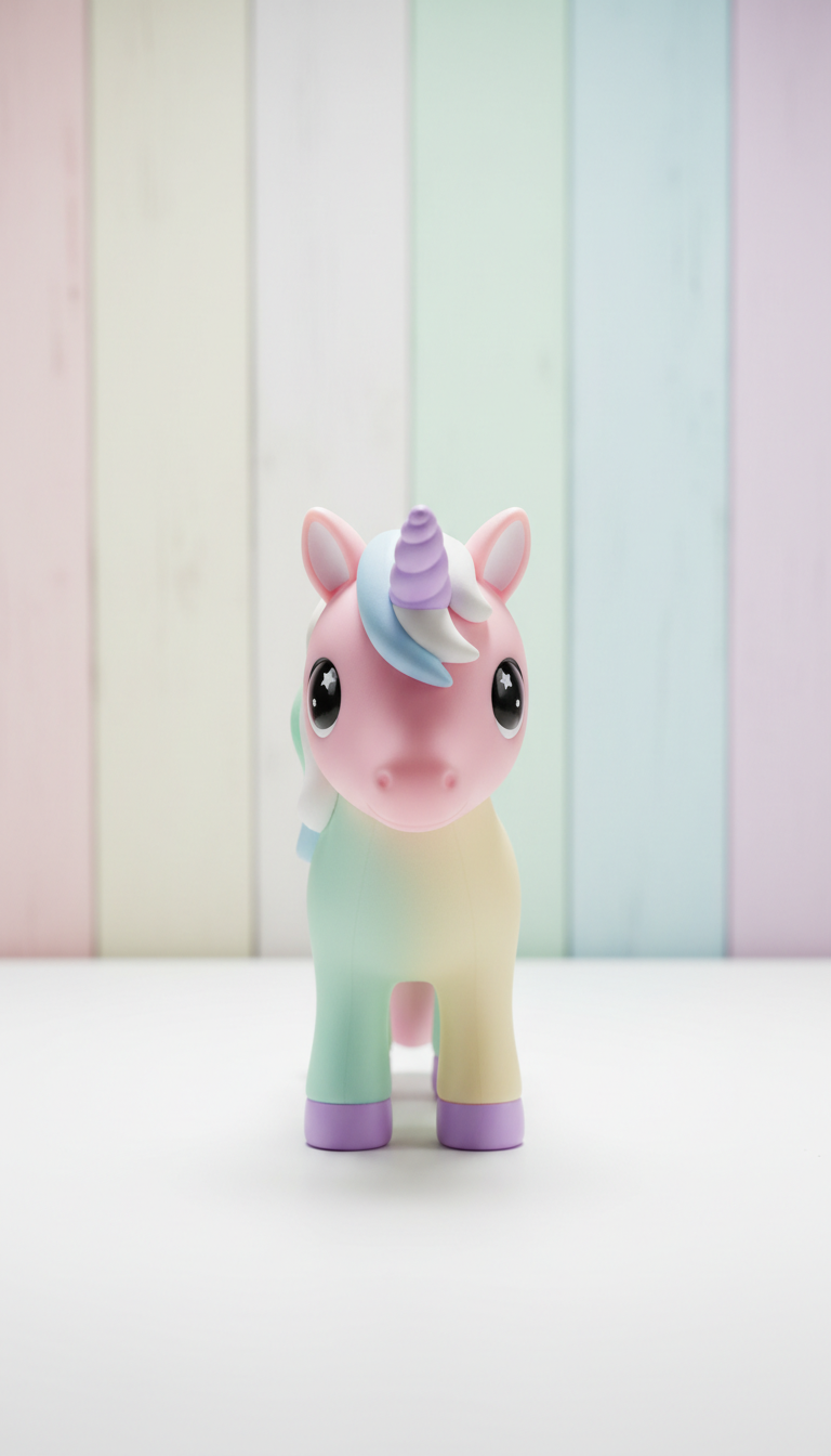 Pastel Star Pin With Glitter Finish