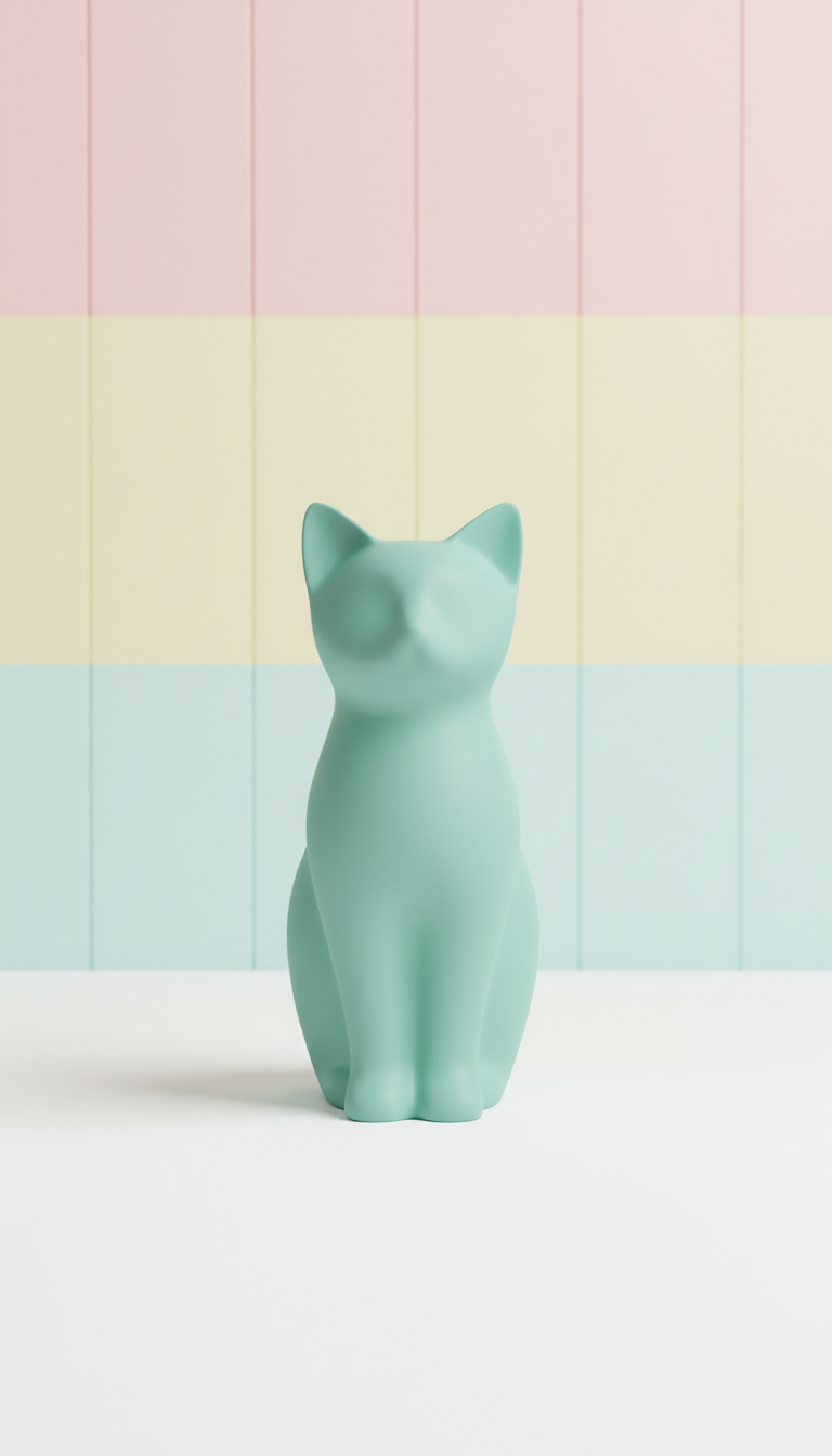 Plush Cat Pillow With Soft Ears